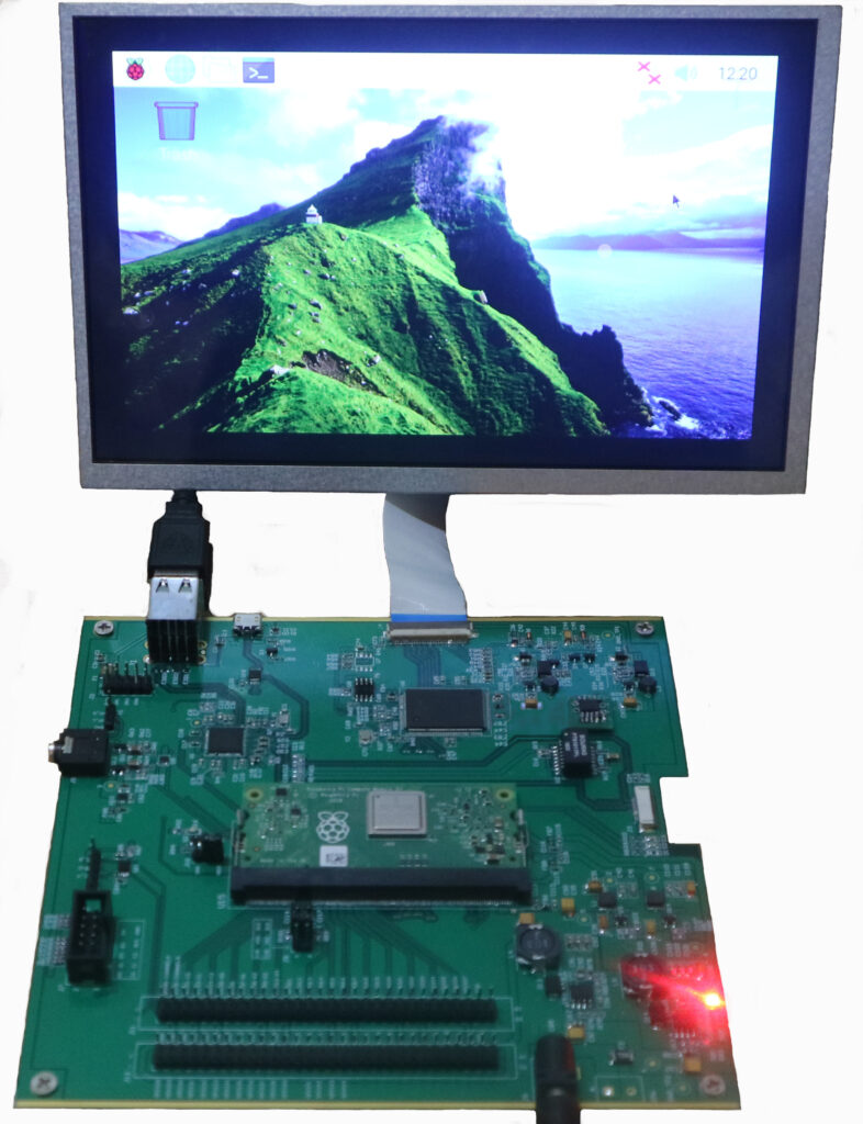PI CM Carrier Board kết nối với màn hình LVDS